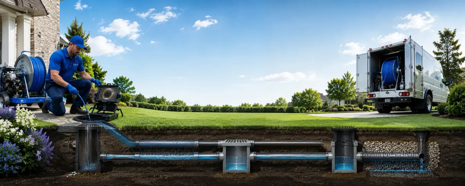 Outdoor drain cleaning information for Roxbury, NY